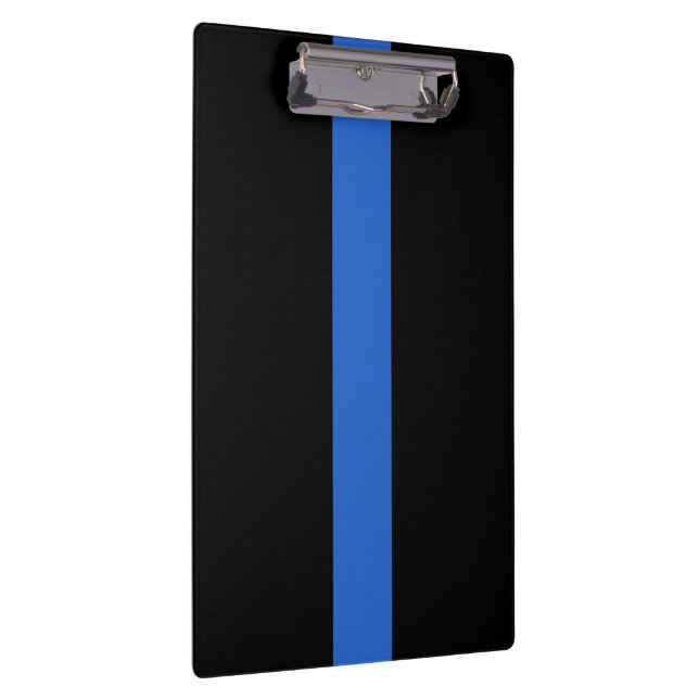 Thin Blue Line Flag police solidarity symbol usa a Clipboard (Right)
