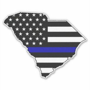 Thin Blue Line Flag South Carolina