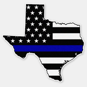 Thin Blue Line Flag Texas