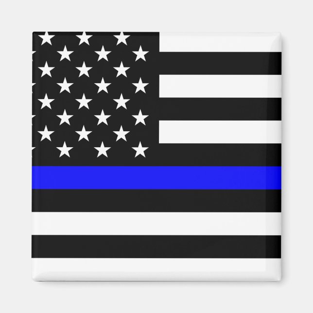 Thin Blue Line Flag (United States) Magnet (Front)