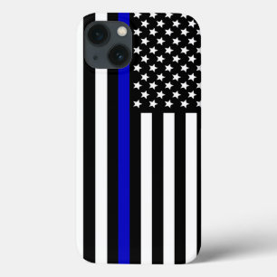 Thin Blue Line.flag USA iPhone 13 Case