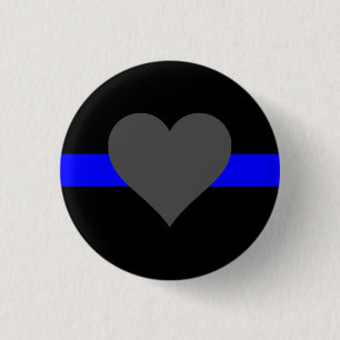 Thin Blue Line - For Those Who Serve 3 Cm Round Badge