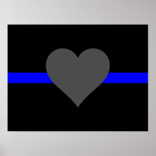 Thin Blue Line - For Those Who Serve Poster
