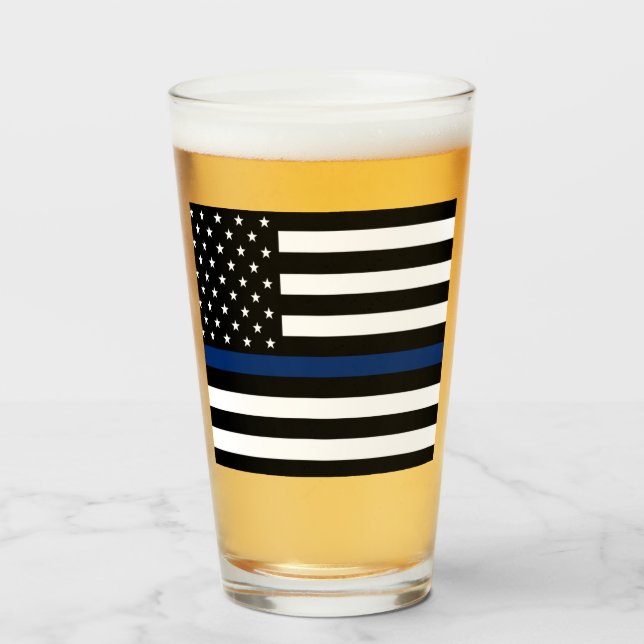 Thin blue line glass (Front Filled)