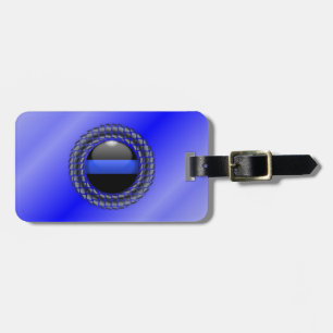 Thin Blue Line Globe Luggage Tag