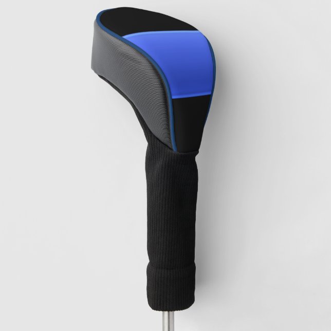 Thin Blue Line Golf Head Cover (Angled)
