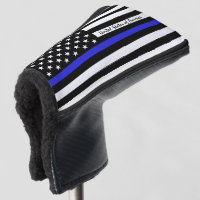 Thin Blue Line & Golf USA flag / Clubs Golf Head C