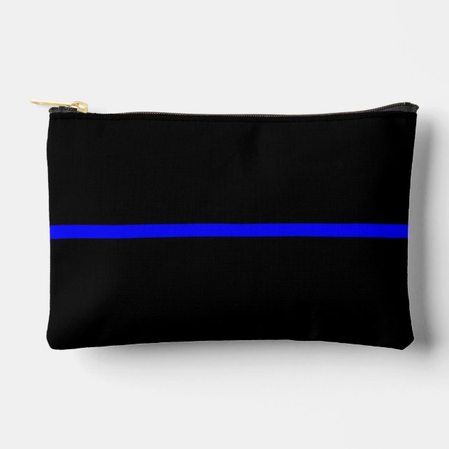 Thin Blue Line graphic on a Accessory Pouch (Front)