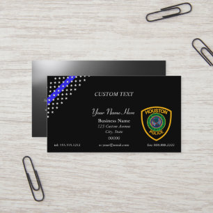 Thin Blue Line Houston Business Card