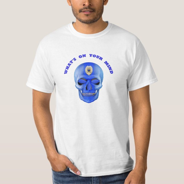 Thin Blue Line is On My Mind T-Shirt (Front)