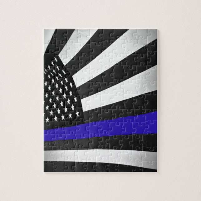 Thin Blue Line Jigsaw Puzzle (Vertical)