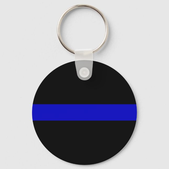 Thin Blue Line Key Ring (Front)
