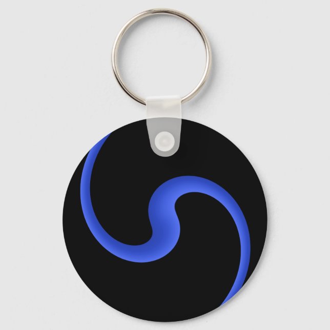Thin Blue Line Key Ring (Front)