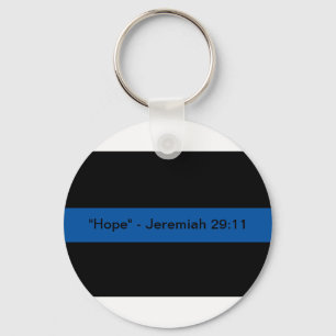 Thin Blue Line Keychain