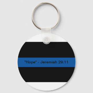 Thin Blue Line Keychain