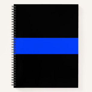 Thin Blue Line Law Enforcement Notebook 8.5" x 11"