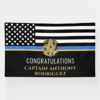 Thin Blue Line Law Enforcement Police Retirement