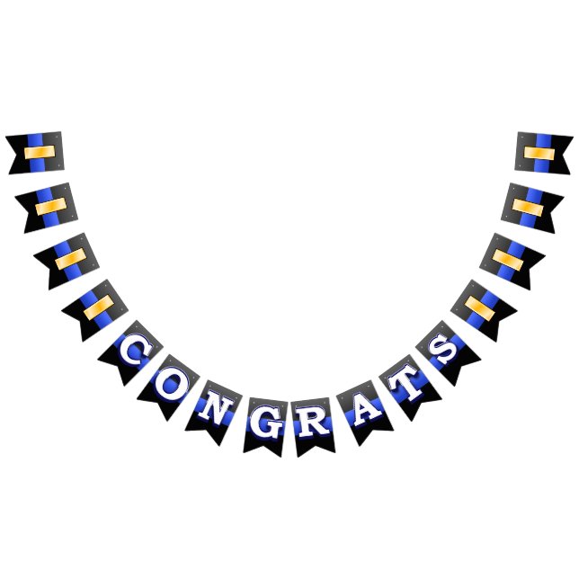 Thin Blue Line Lieutenant Promotion Bunting (All)
