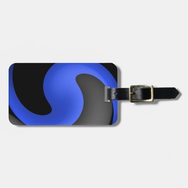 Thin Blue Line Luggage Tag (Front Horizontal)