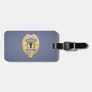 Thin Blue Line Luggage Tag