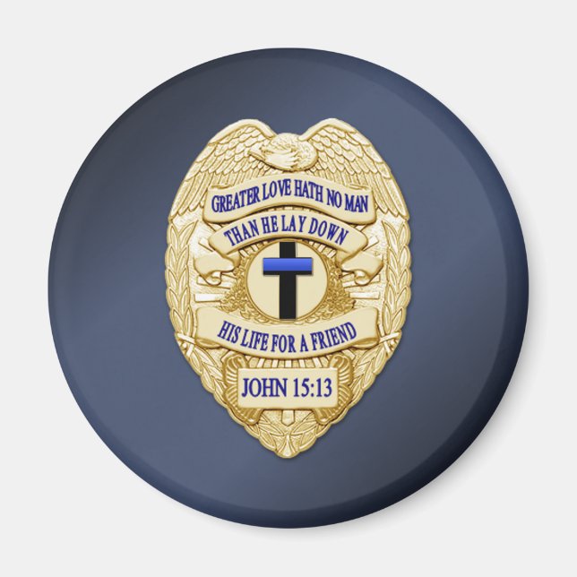 Thin Blue Line Magnet (Front)