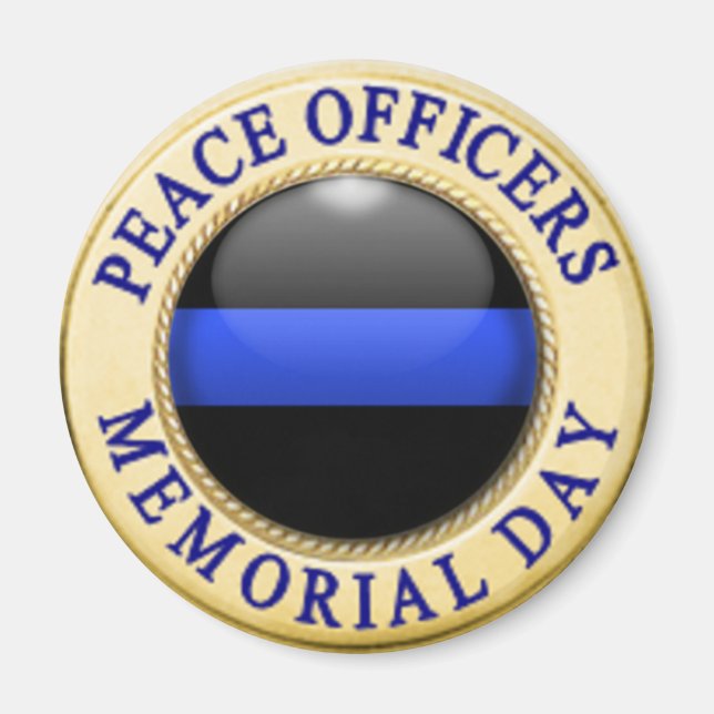 Thin Blue Line Magnet (Front)