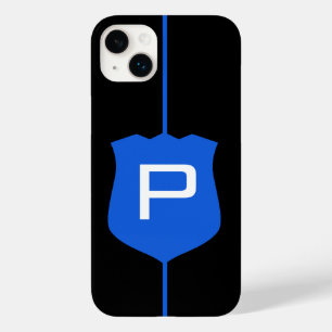 Thin Blue Line Monogram Case-Mate iPhone 14 Plus Case