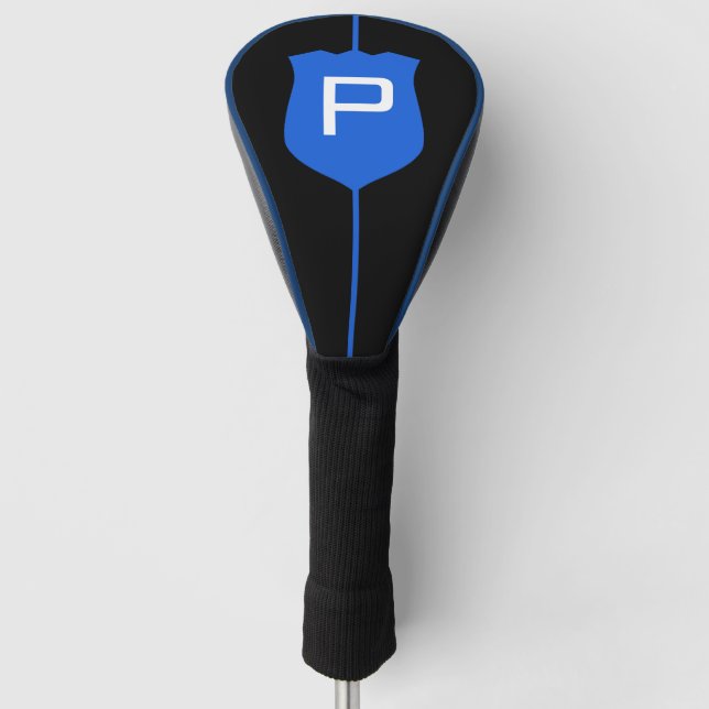 Thin Blue Line Monogram Golf Head Cover (Front)