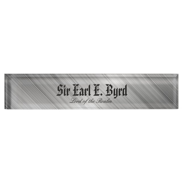Thin Blue Line - Nobility Nameplate (Front)