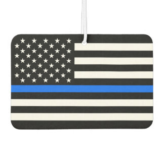 "THIN BLUE LINE on FLAG" Car Air Freshener