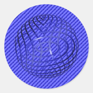 Thin Blue Line One-of-a-Kind Classic Round Sticker
