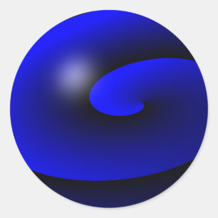 Thin Blue Line One-of-a-Kind Classic Round Sticker