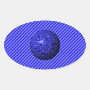Thin Blue Line One-of-a-Kind Oval Sticker