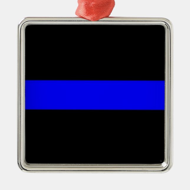 Thin Blue Line Ornament (Front)