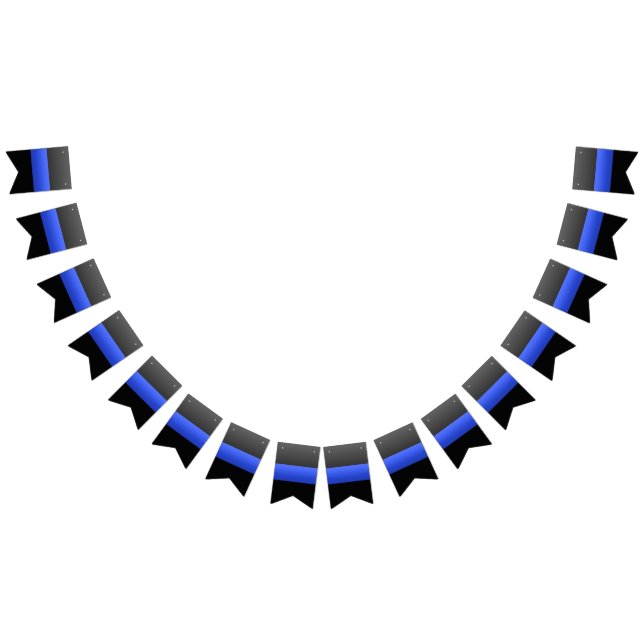 Thin Blue Line Police Bunting (All)
