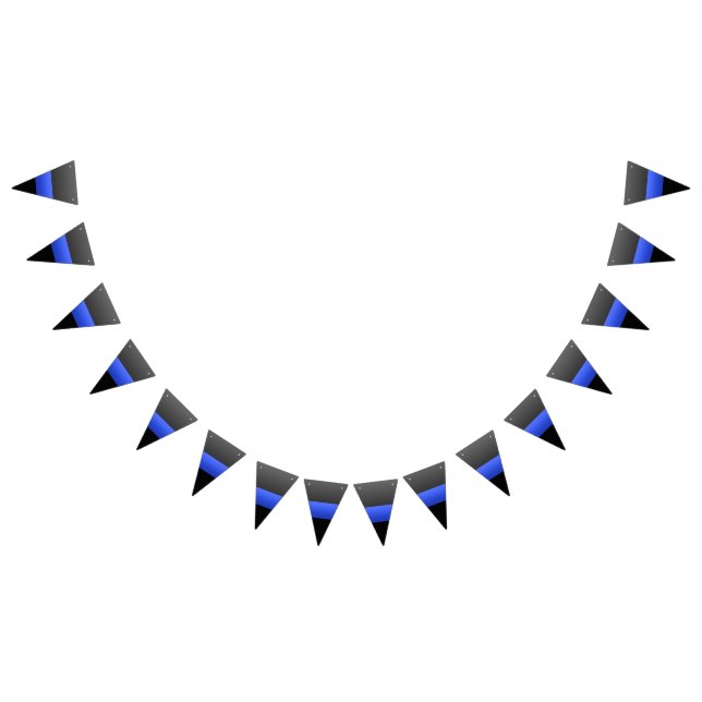 Thin Blue Line Police Bunting (All)