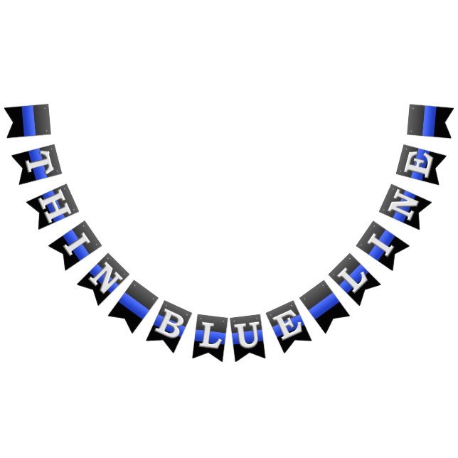 Thin Blue Line Police Bunting (All)