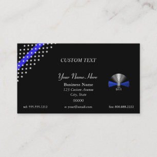 Thin Blue Line Police Communications Business Card