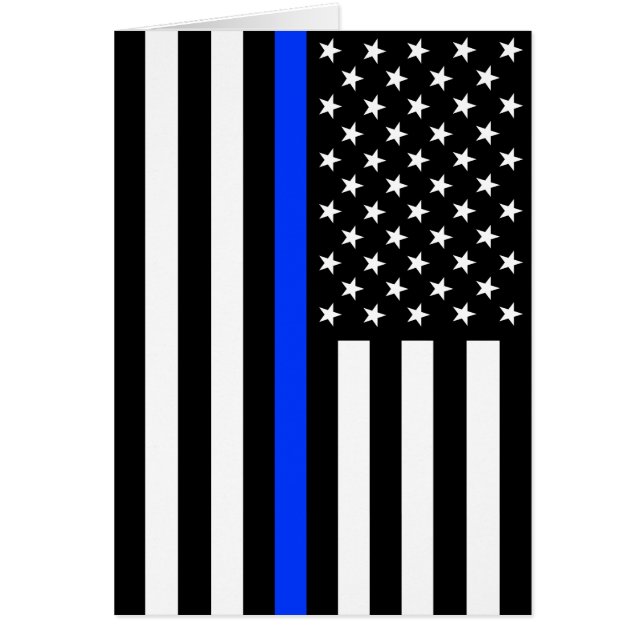 Thin Blue Line Police Flag (Front)