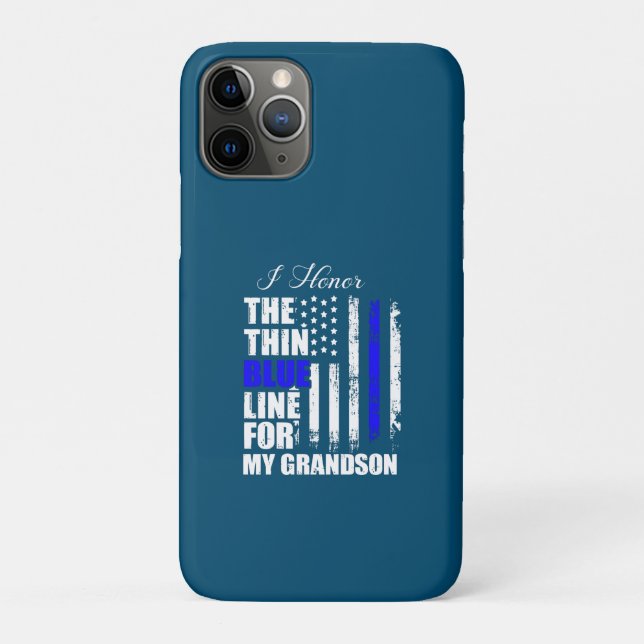 Thin Blue Line Police Flag Back The Blue Case-Mate iPhone Case (Back)