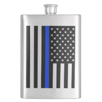 Thin Blue Line Police Flag