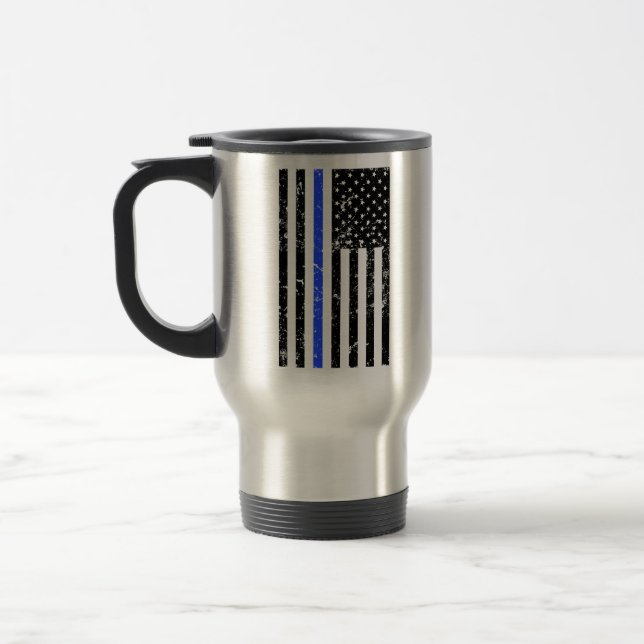 Thin Blue Line - Police Officer - coffee mug (Left)