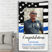 Thin Blue Line Police Officer Retirement Party