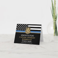 Thin Blue Line Police Retirement Law Enforcement