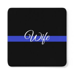 Thin Blue Line: Police Wife Coaster