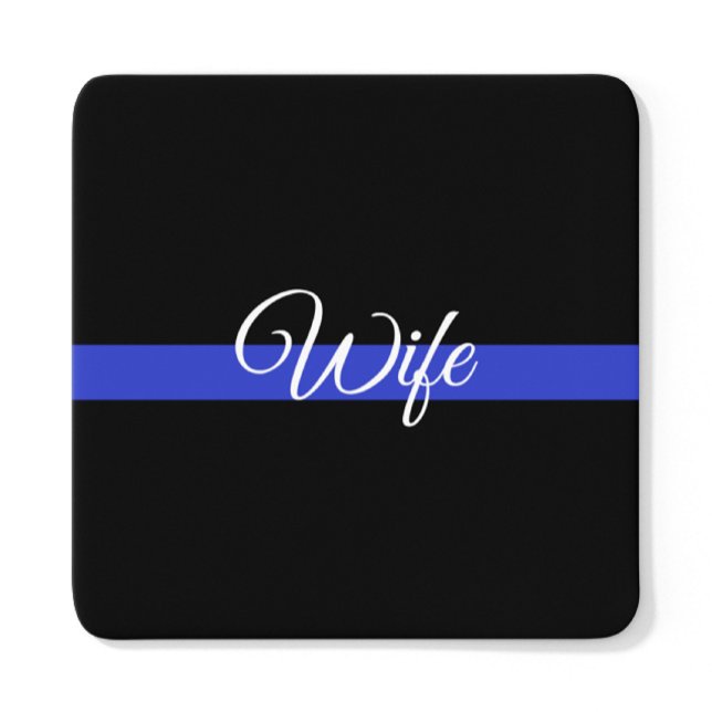 Thin Blue Line: Police Wife Coaster (Creator Uploaded)