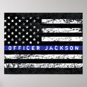 Thin Blue Line Poster