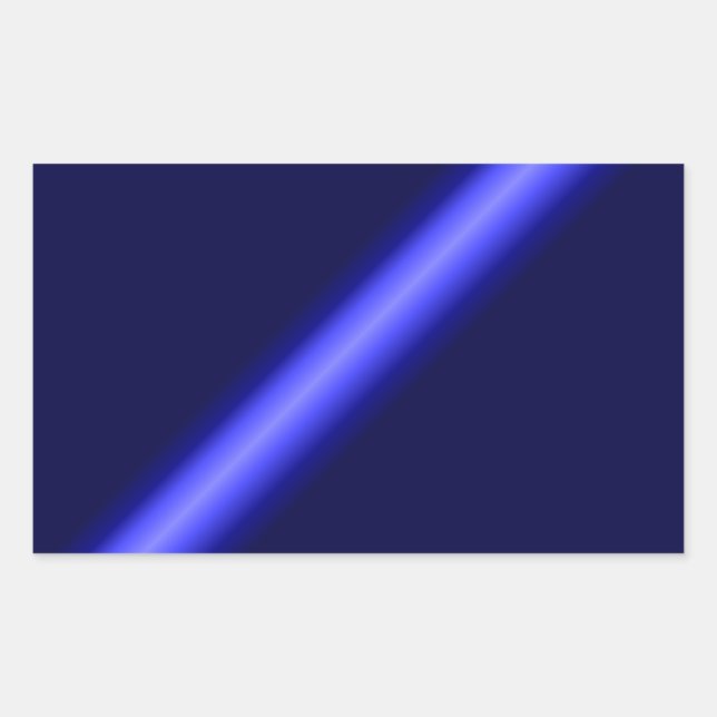 Thin Blue Line Rectangular Sticker (Front)