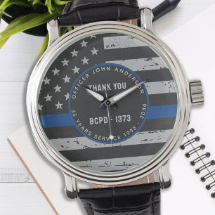 Thin Blue Line - Retirement - Thank You Police Watch