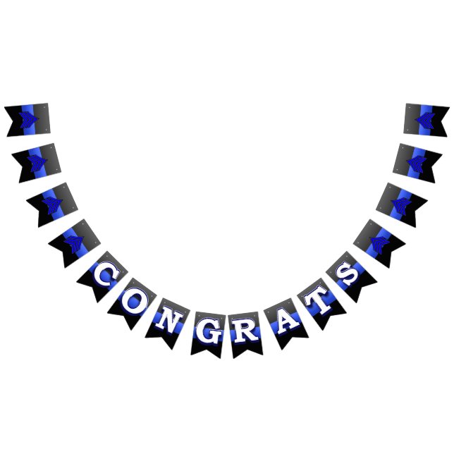 Thin Blue Line Sergeant Promotion Bunting (All)